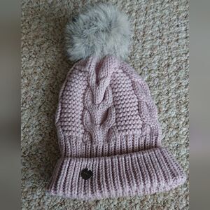 Express light pink Knit Pom Pom Beanie